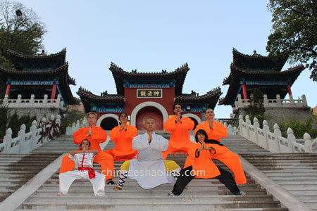 Family group of kunyu mountain shaolin academy China