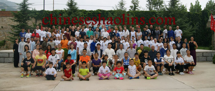 Students Group Photo of Kunyu mountain kung fu academy 2016